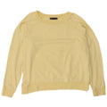 Felpa oversize da donna Marks & Spencer UK 18 XL cotone giallo