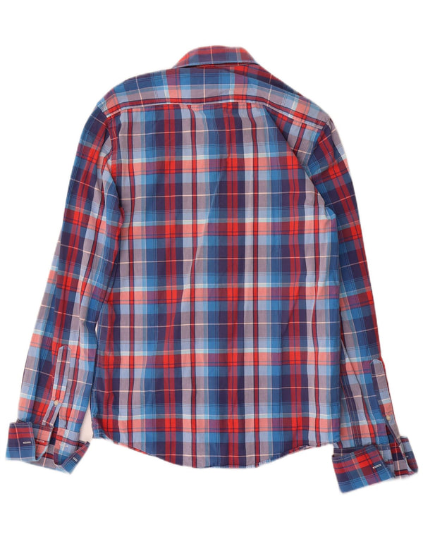 Camicia formale da uomo Jack Wills piccola in cotone a quadri blu