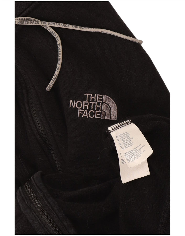 Maglione con cappuccio e zip da uomo The North Face piccolo in cotone nero
