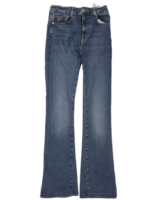 Jeans svasati da donna Zara EU 38 Small W28 L32 cotone blu