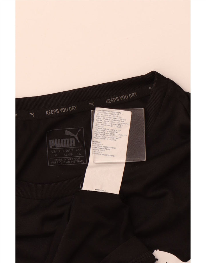 Maglietta PUMA da uomo XL nera in poliestere