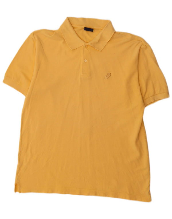 Polo Asics Uomo Cotone Giallo Medio