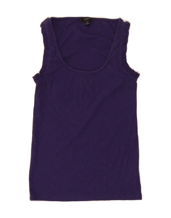 J. CREW Womens Vest Top UK 8 Small Purple Cotton Vintage J. Crew and Second-Hand J. Crew from Messina Hembry 