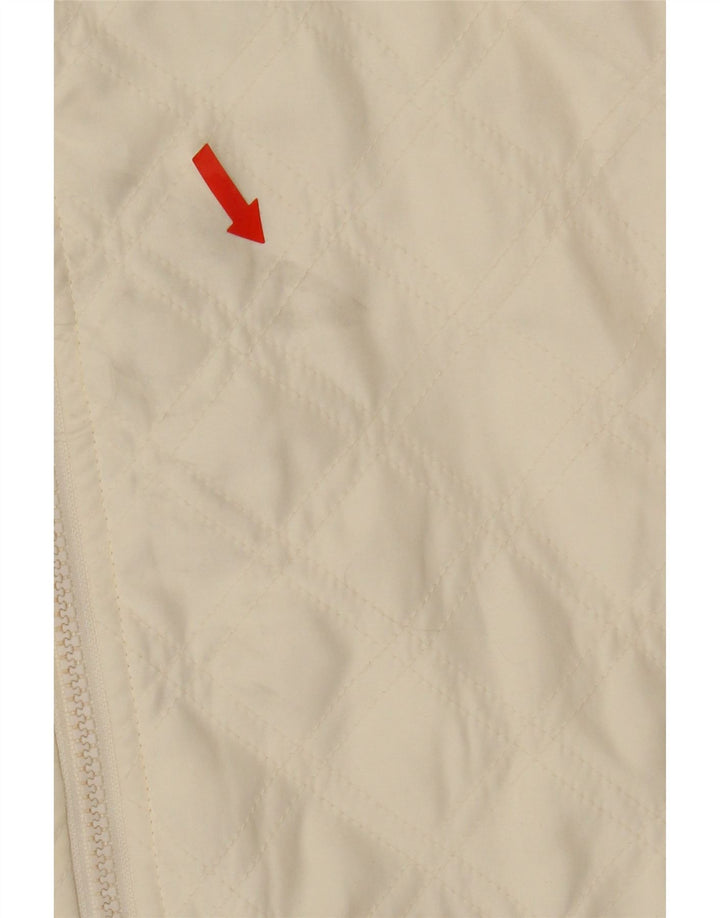 JOULES Womens Quilted Jacket UK 12 Medium Beige Polyester Vintage Joules and Second-Hand Joules from Messina Hembry 