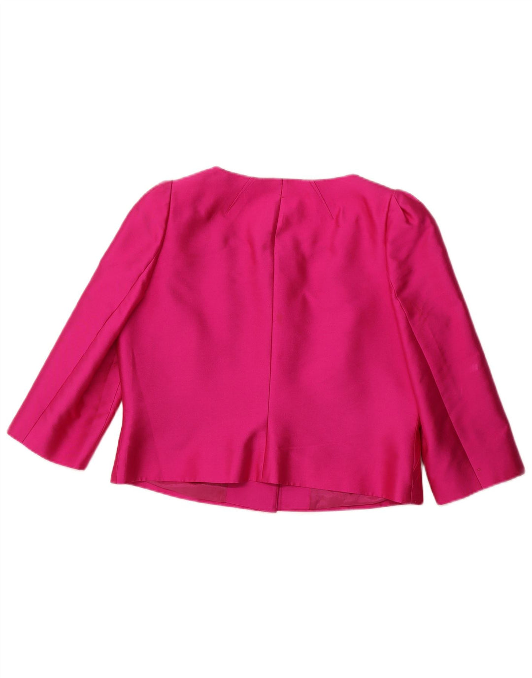 L.K. Giacca blazer corta con maniche a 3/4 da donna BENNETT UK 16 grande seta rosa
