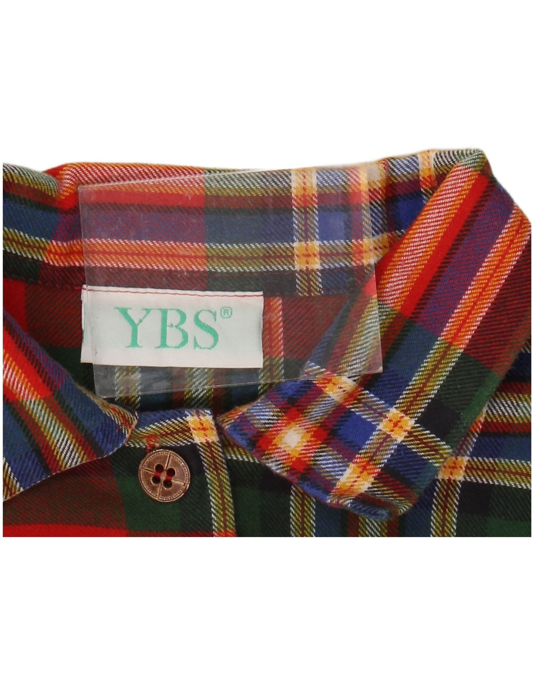 Abito camicia grafica oversize da donna VINTAGE UK 14 medio rosso a quadri