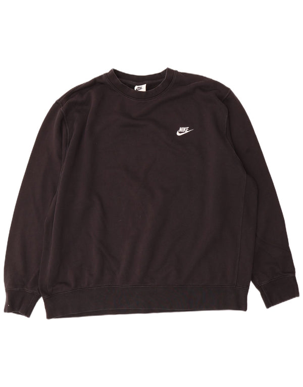 Felpa Nike Uomo Maglione 2XL Cotone Nero