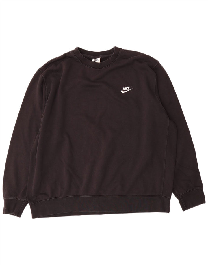 Felpa Nike Uomo Maglione 2XL Cotone Nero