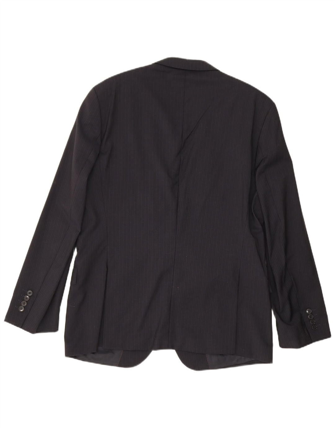 Giacca blazer da uomo a 2 bottoni Hugo Boss UK 54 2XL gessato blu navy