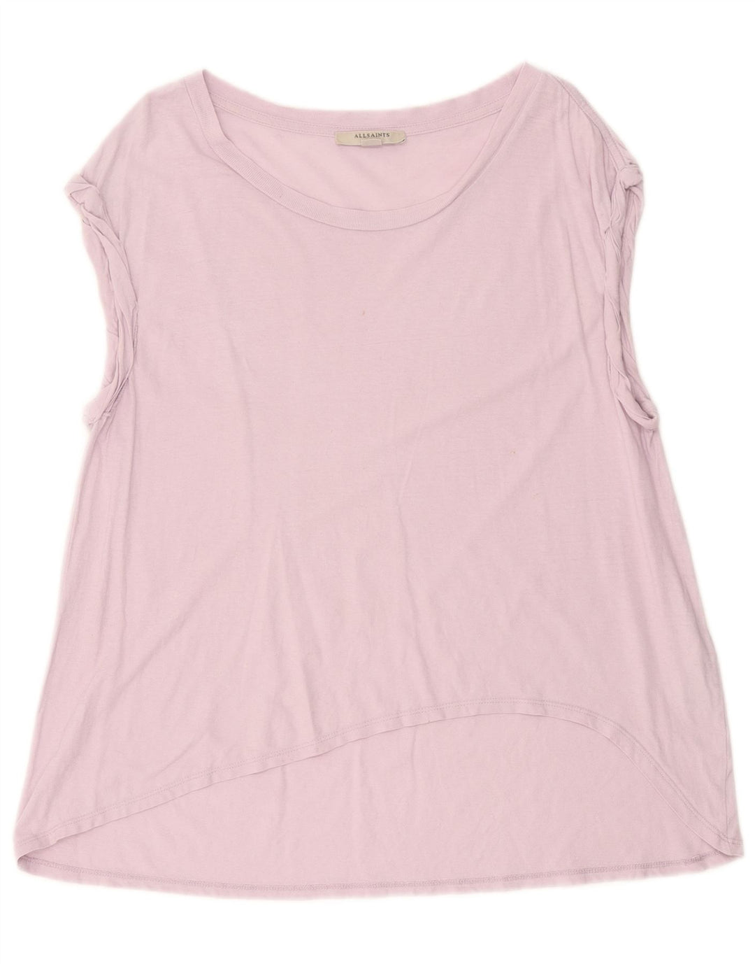 Canottiera oversize da donna All Saints UK 10 piccola in cotone viola