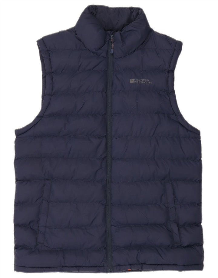 Gilet imbottito da uomo Mountain Warehouse UK 38 medio blu navy in poliammide