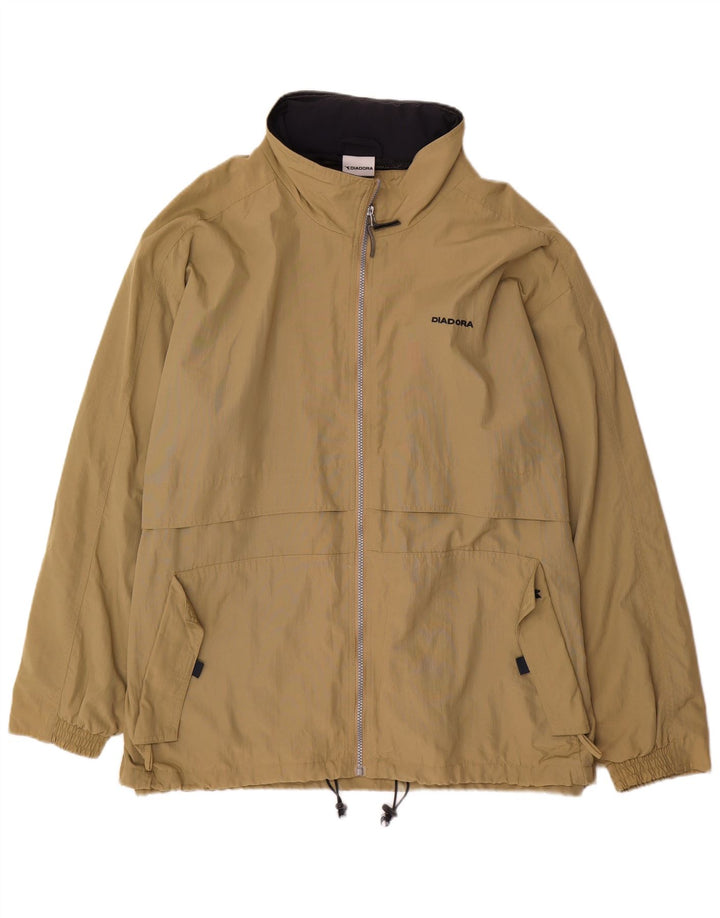 Giacca antipioggia da uomo Diadora UK 42 XL Beige Poliammide