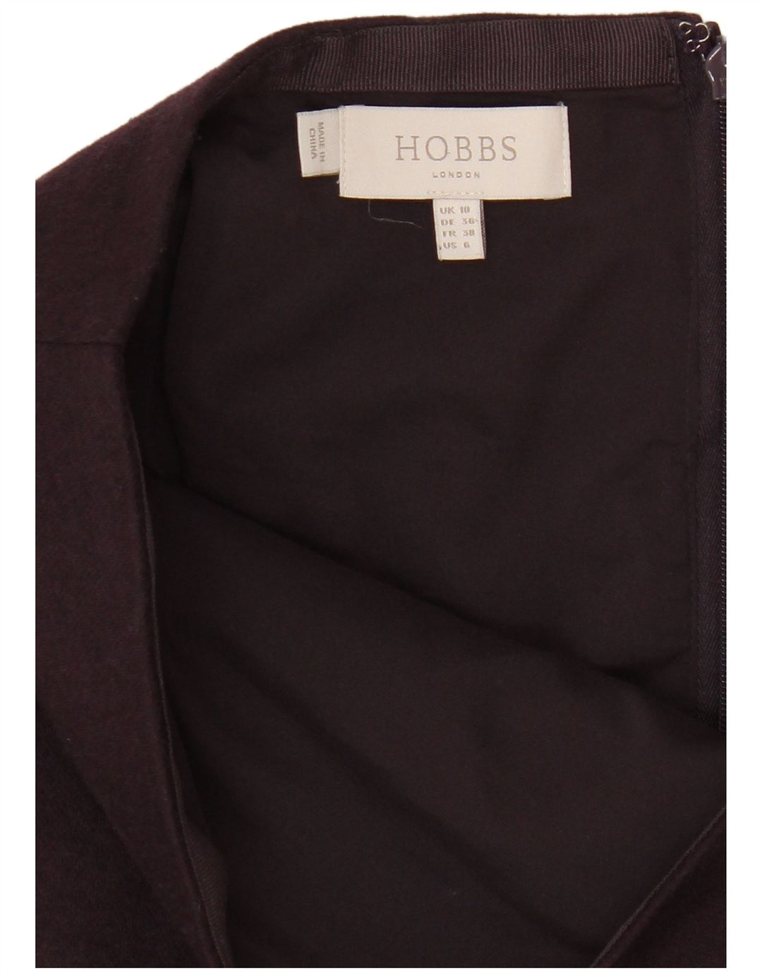 Gonna a tubino da donna Hobbs UK 10 piccola W28 poliestere viola