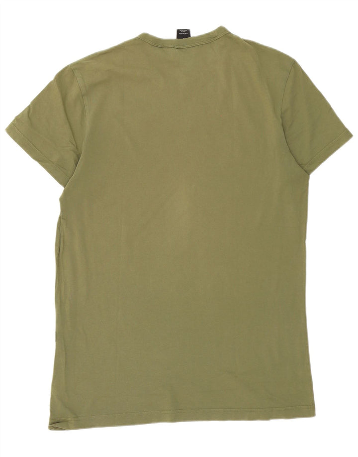 T-shirt grafica da uomo G-Star Top grande in cotone kaki
