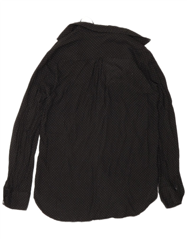 Camicia Zara da donna UK 10 piccola in viscosa maculata nera
