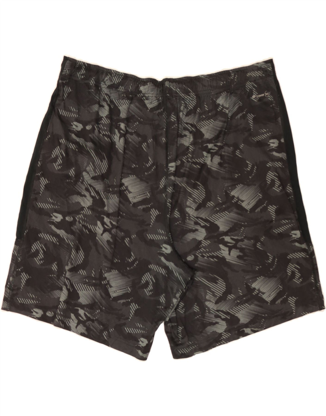 RUSSELL ATHLETIC Mens Sport Shorts 2XL Black Camouflage Polyester Vintage Russell Athletic and Second-Hand Russell Athletic from Messina Hembry 