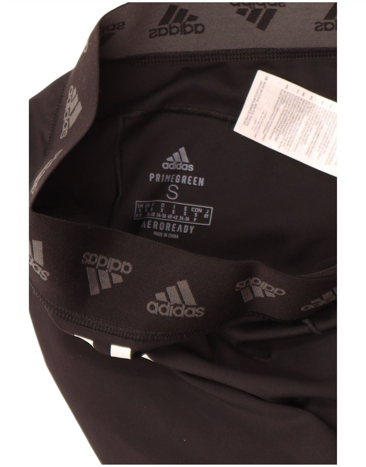 Leggings Adidas Aeroready da donna UK 8/10 Piccolo poliestere nero