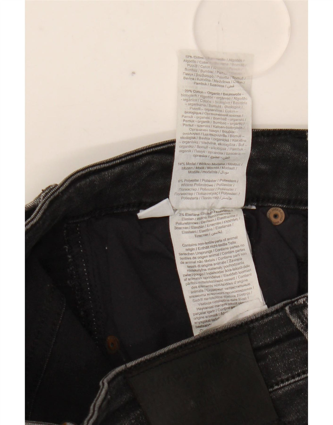 Jeans slim da uomo Jack & Jones W30 L34 cotone nero