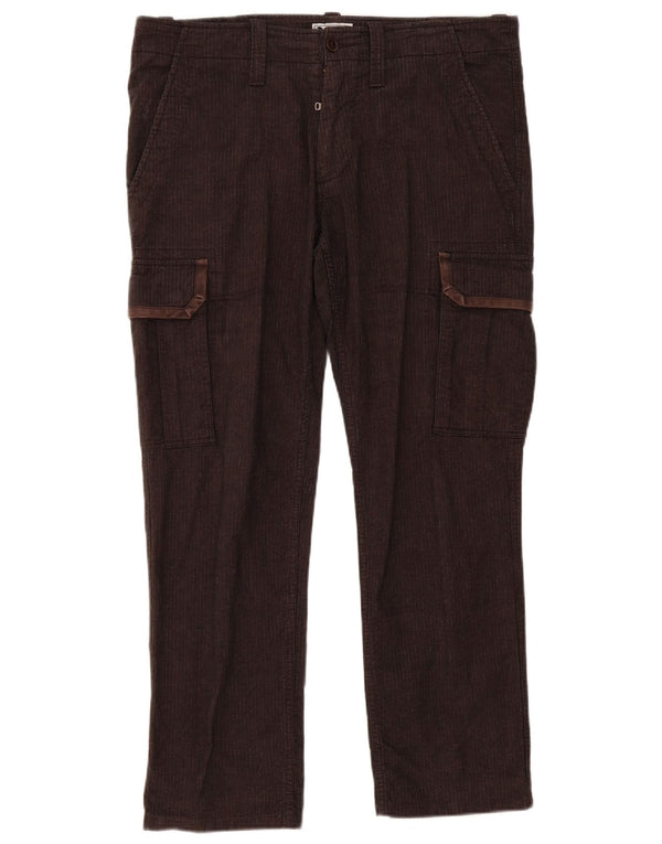 Pantaloni cargo dritti da uomo Avirex IT 54 2XL W40 L30 Cotone gessato grigio