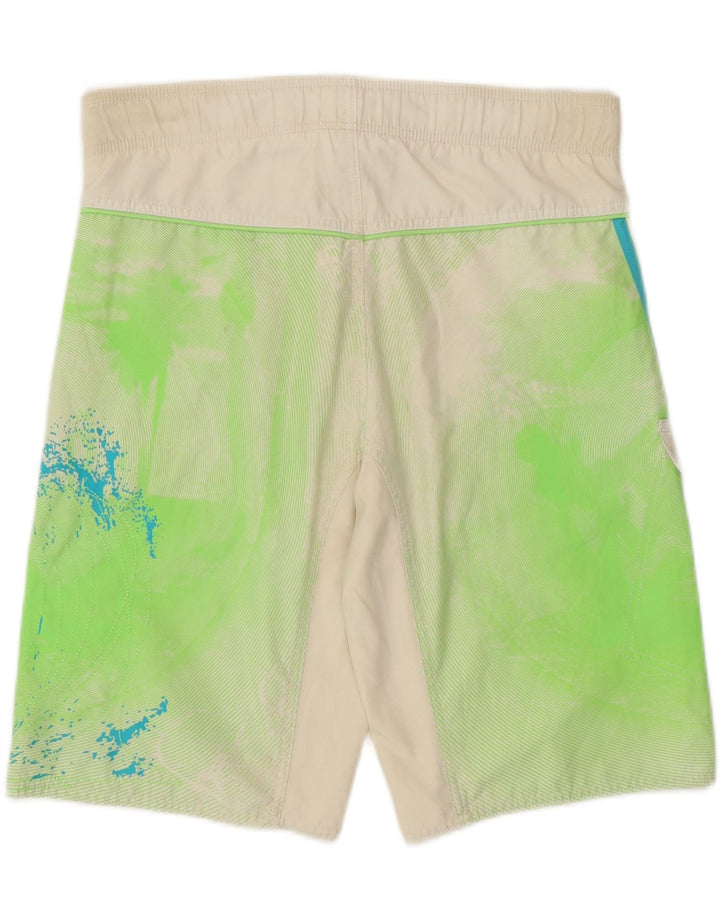 ADIDAS Mens Swimming Shorts Small Green Tie Dye Polyester Vintage Adidas and Second-Hand Adidas from Messina Hembry 