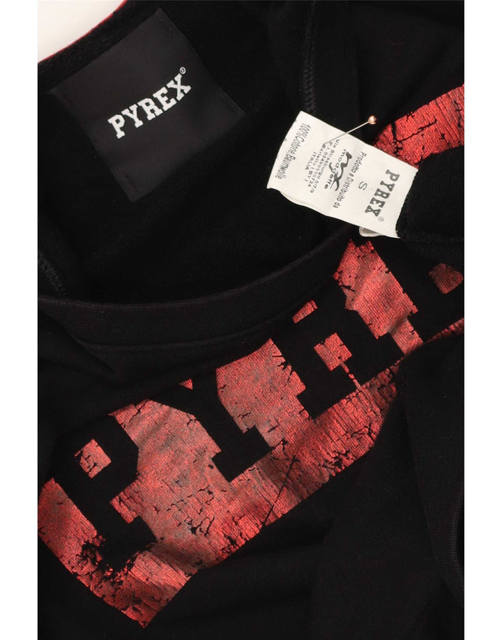 Pyrex Felpa grafica da uomo Maglione piccolo cotone nero
