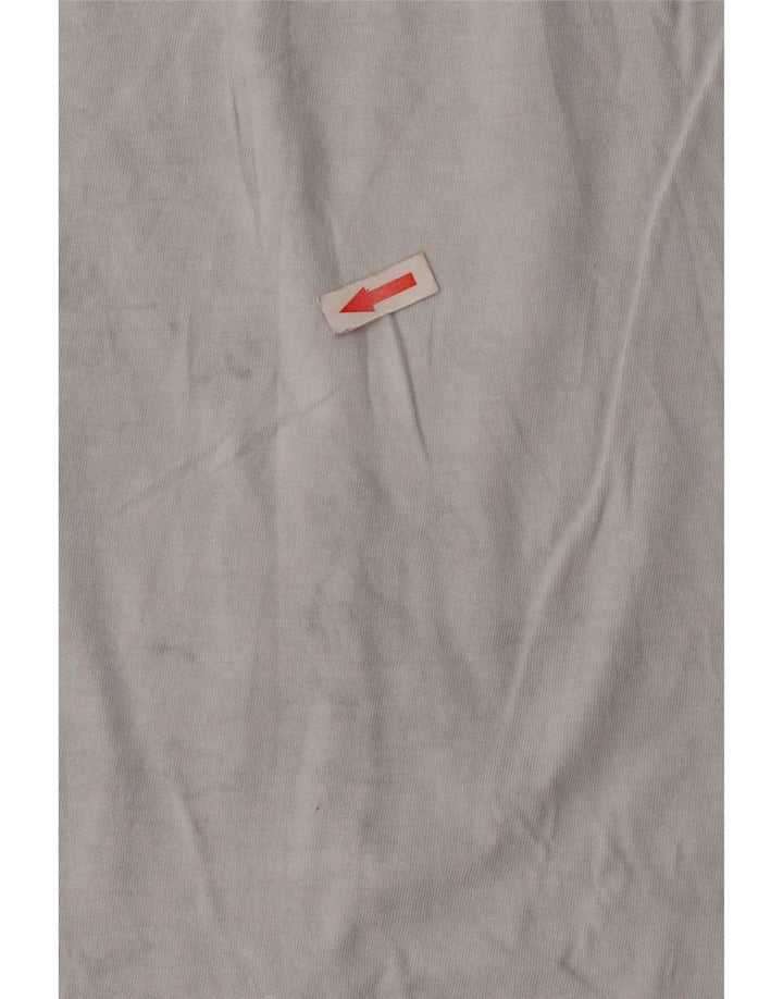 T-shirt grafica da uomo Puma Top in cotone grigio medio