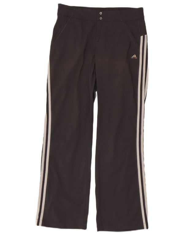 Pantaloni casual dritti Adidas da donna Climalite UK 12 medi W30 L29 neri