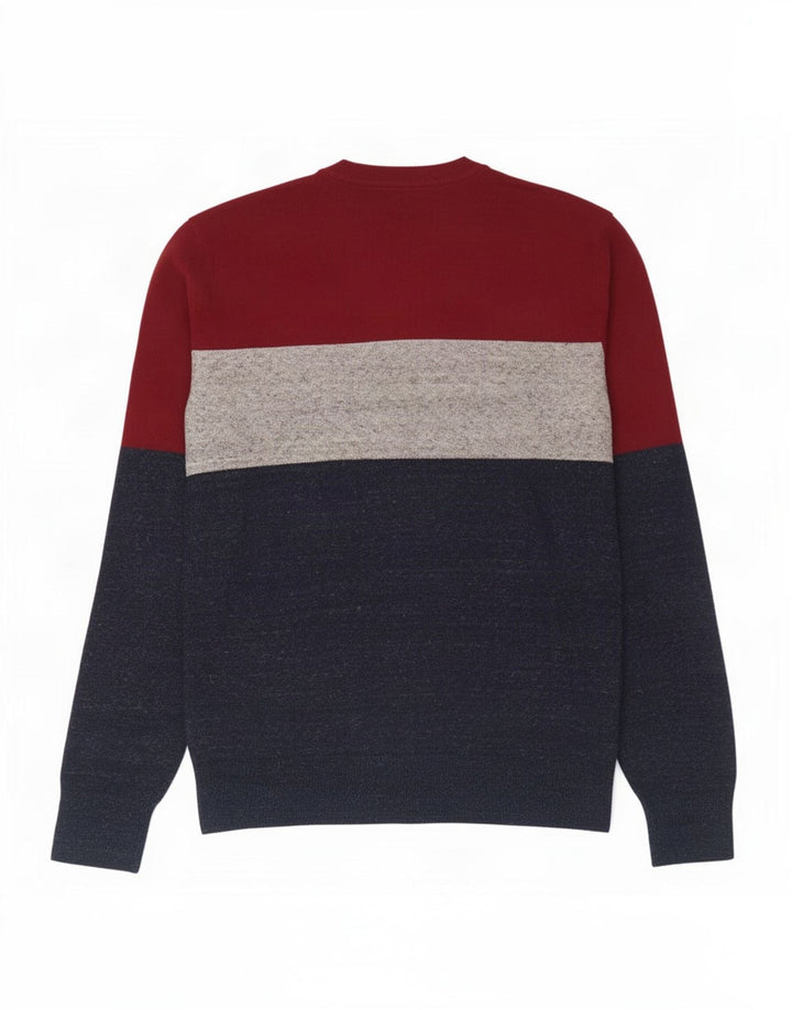Maglione maglione girocollo da uomo Gap piccolo in cotone color block multicolore