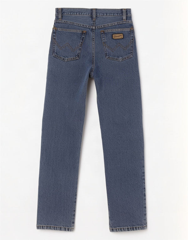 Jeans dritti Lucy da donna Wrangler US 10 Large W30 L30 cotone blu