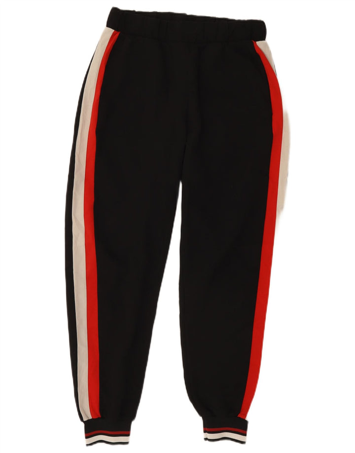 Pantaloni da tuta da donna Zara, pantaloni da jogging, piccoli, in poliestere color block nero