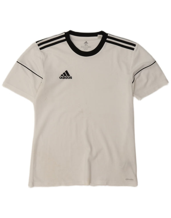 T-shirt Adidas Climalite da uomo Top XS poliestere color block bianco