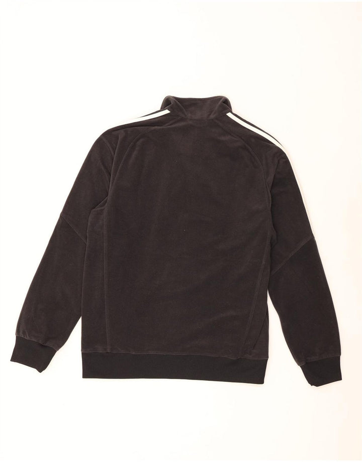 Giacca in pile da uomo Adidas UK 38 poliestere nero medio