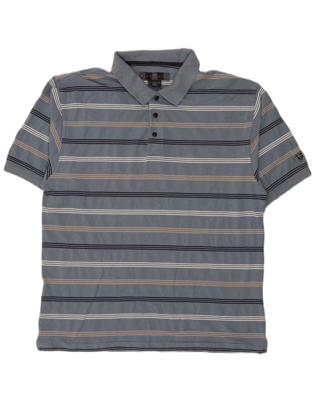 Polo NIKE da uomo a righe grandi blu