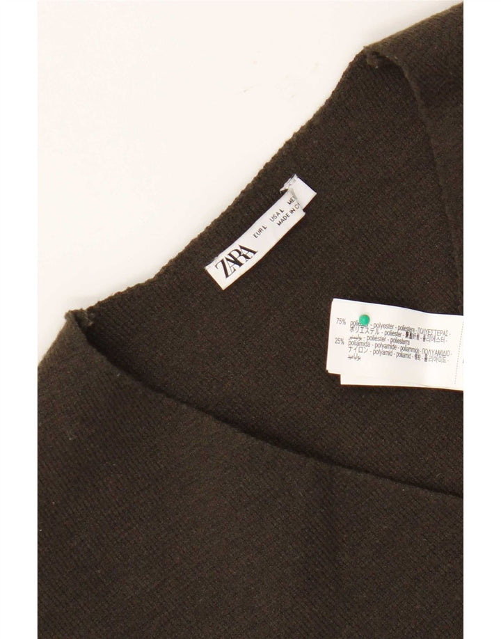 Canotta canotta da donna Zara UK 16 grande verde poliestere