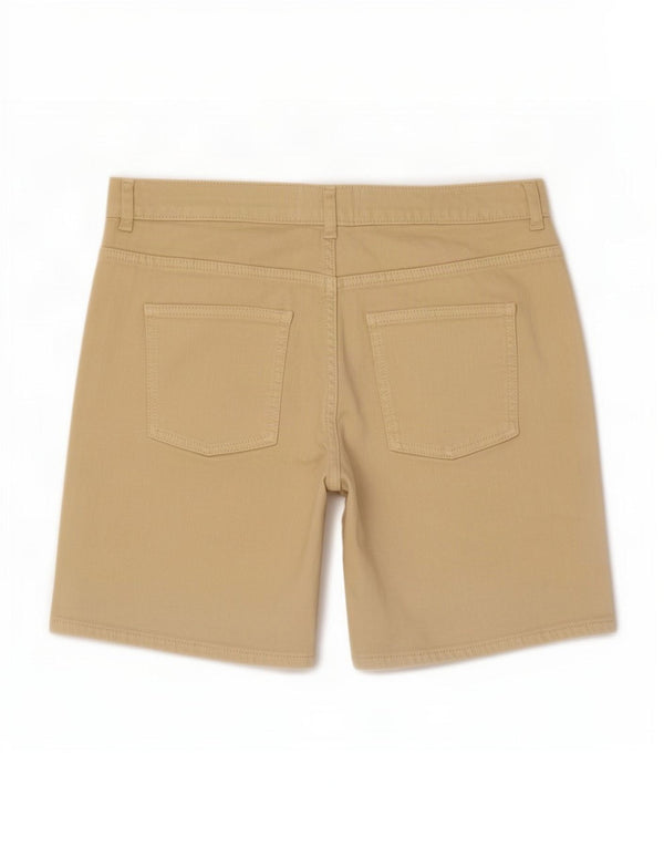 Pantaloncini di jeans da donna Fat Face UK 10 piccoli W30 cotone beige