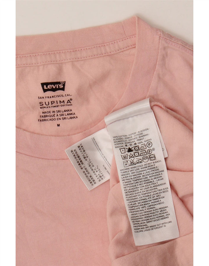 T-shirt da uomo LEVI'S Top in cotone rosa medio