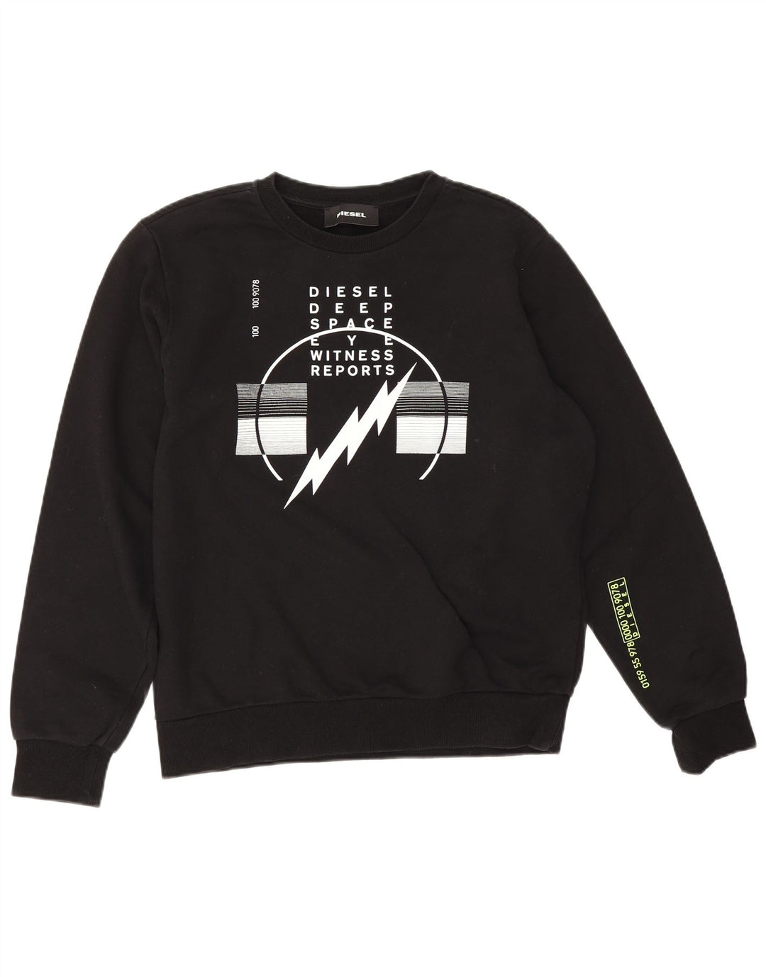 Felpa grafica da uomo Diesel Maglione medio nero