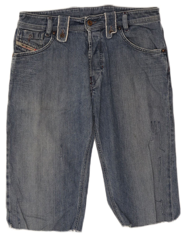 Pantaloncini di jeans da uomo Diesel W31 cotone blu medio