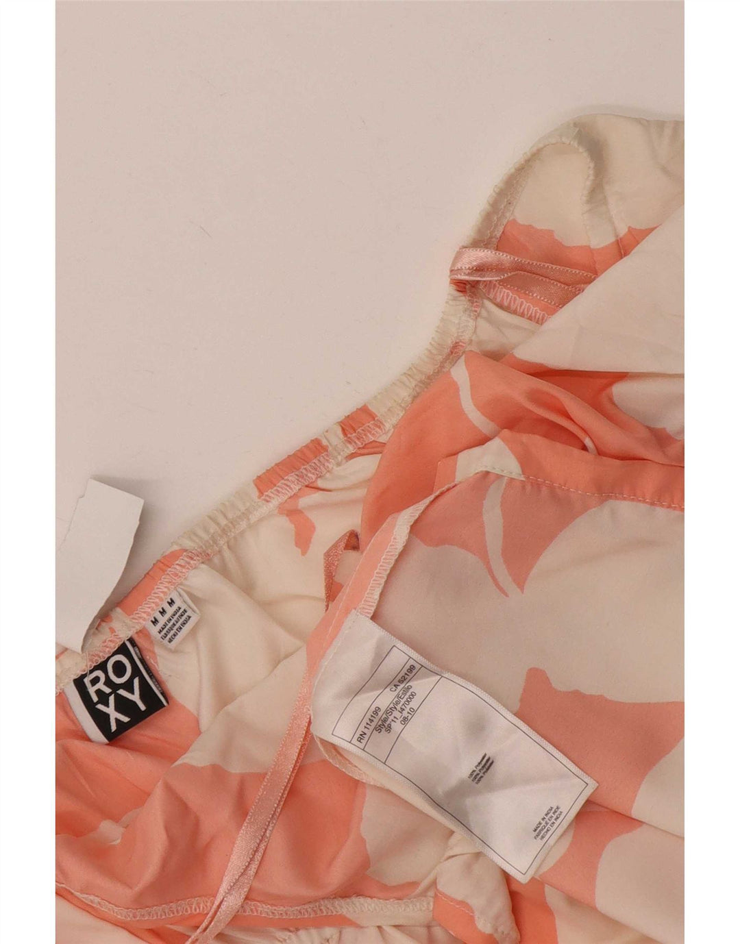 Vestito estivo da donna Roxy UK 12 Poliestere floreale rosa medio