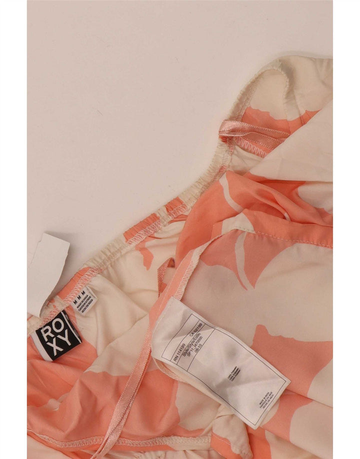 Vestito estivo da donna Roxy UK 12 Poliestere floreale rosa medio