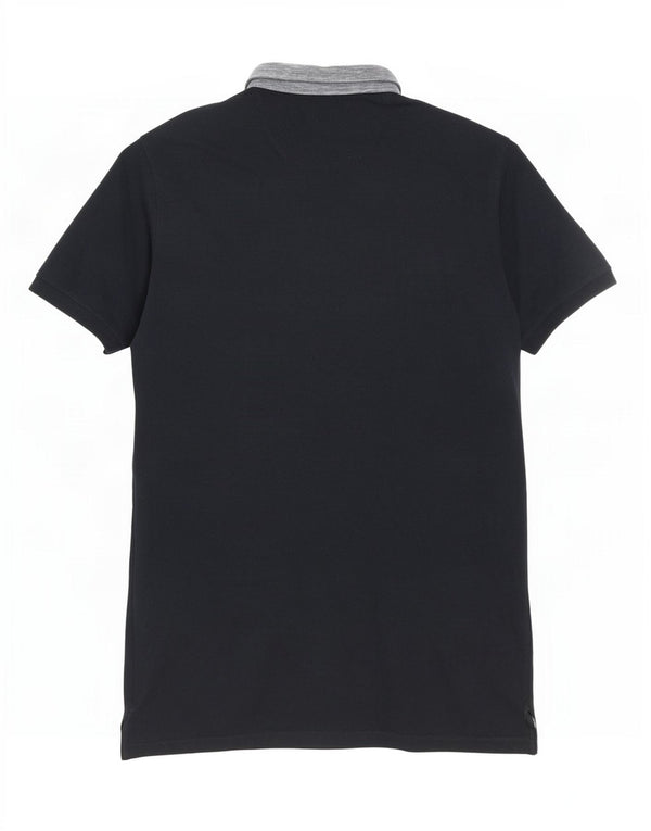Polo da uomo vestibilità casual Massimo Dutti XL blu navy color block