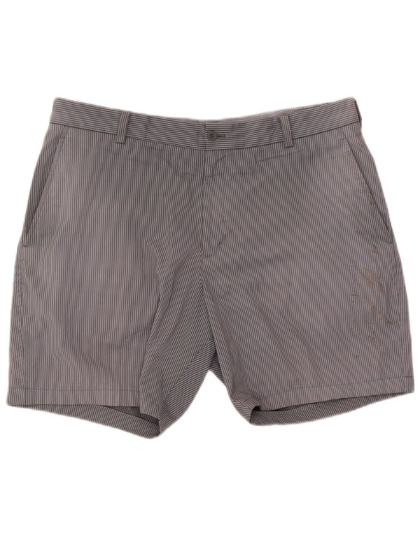 Pantaloncini chino da golf da uomo Nike W36 large grigio gessato in poliestere