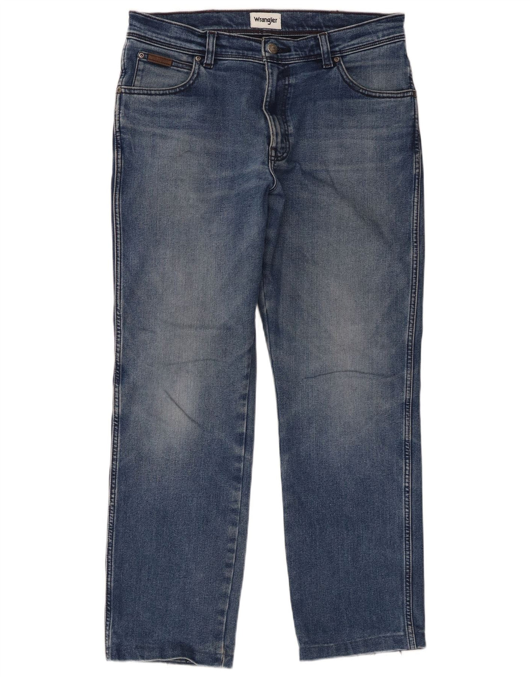 Jeans dritti da uomo Wrangler Texas W34 L29 cotone blu