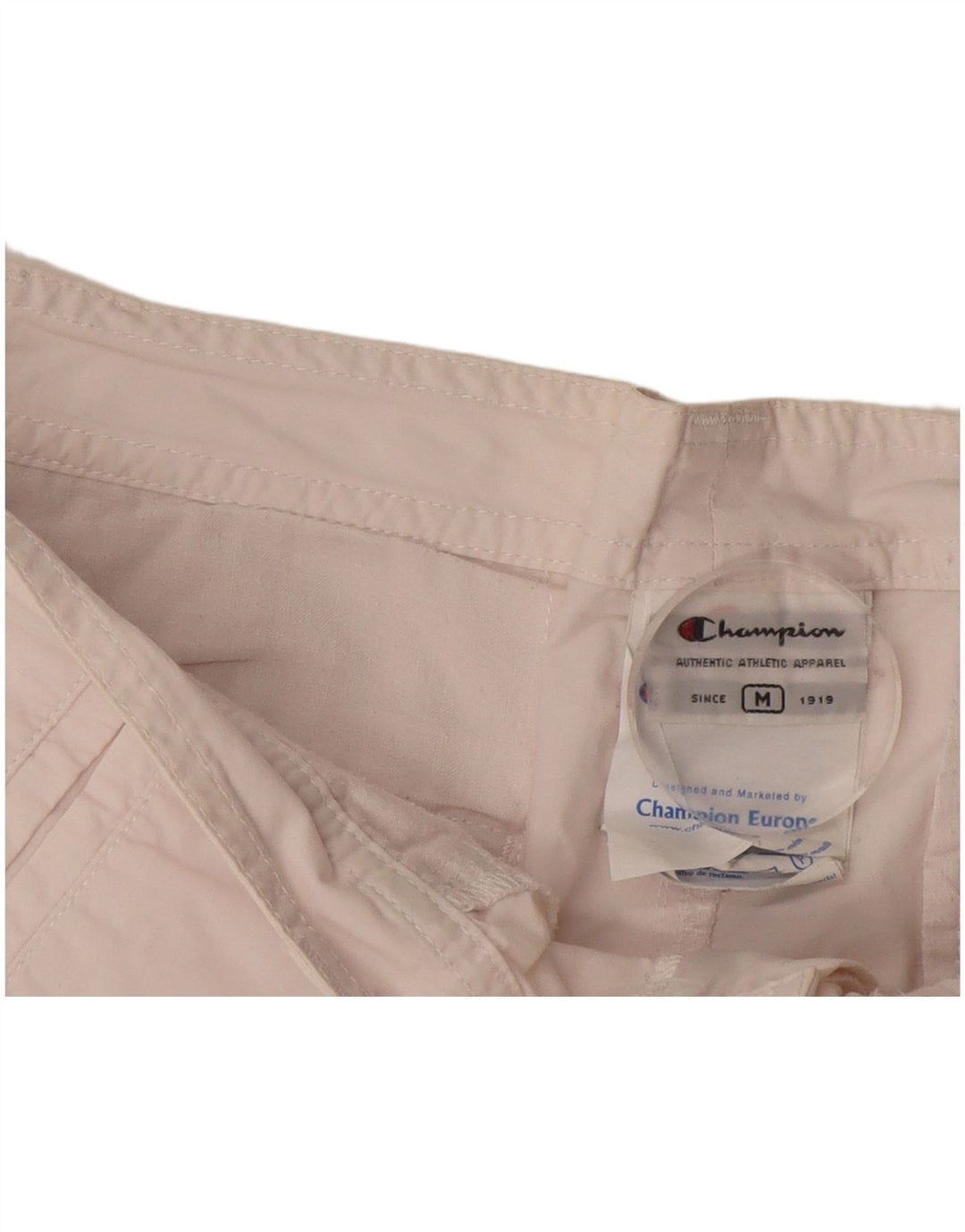 Pantaloncini casual da donna CHAMPION medi W30 in cotone bianco sporco