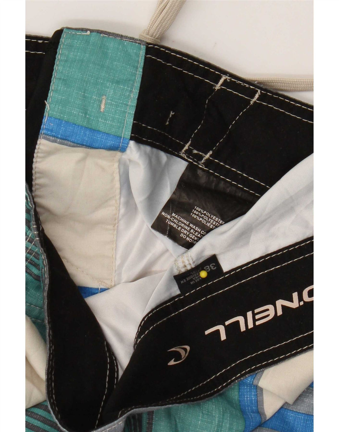 Pantaloncini da bagno da uomo O'Neill XL in poliestere a righe multicolore