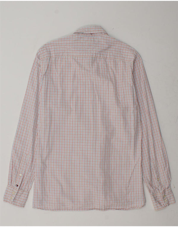 TOMMY HILFIGER Camicia da uomo in cotone a quadri rossi medi