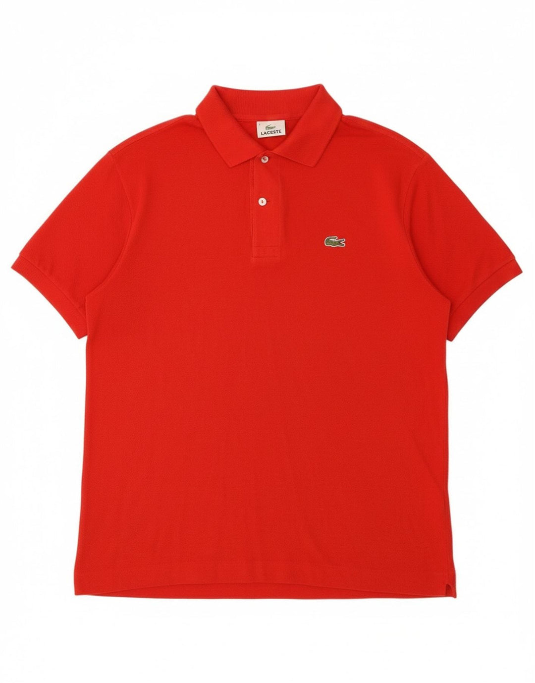 Polo da uomo Lacoste taglia 4 media in cotone rosso