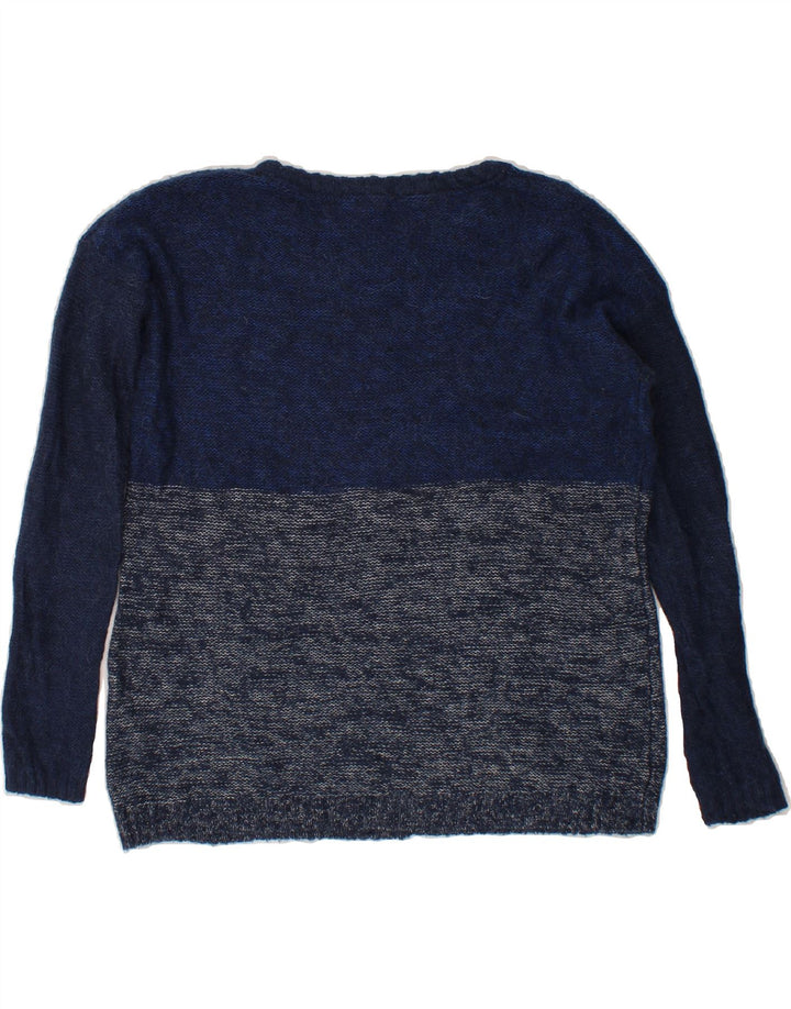 WHITE STUFF Womens Boat Neck Jumper Sweater UK 10 Small  Navy Blue Vintage White Stuff and Second-Hand White Stuff from Messina Hembry 