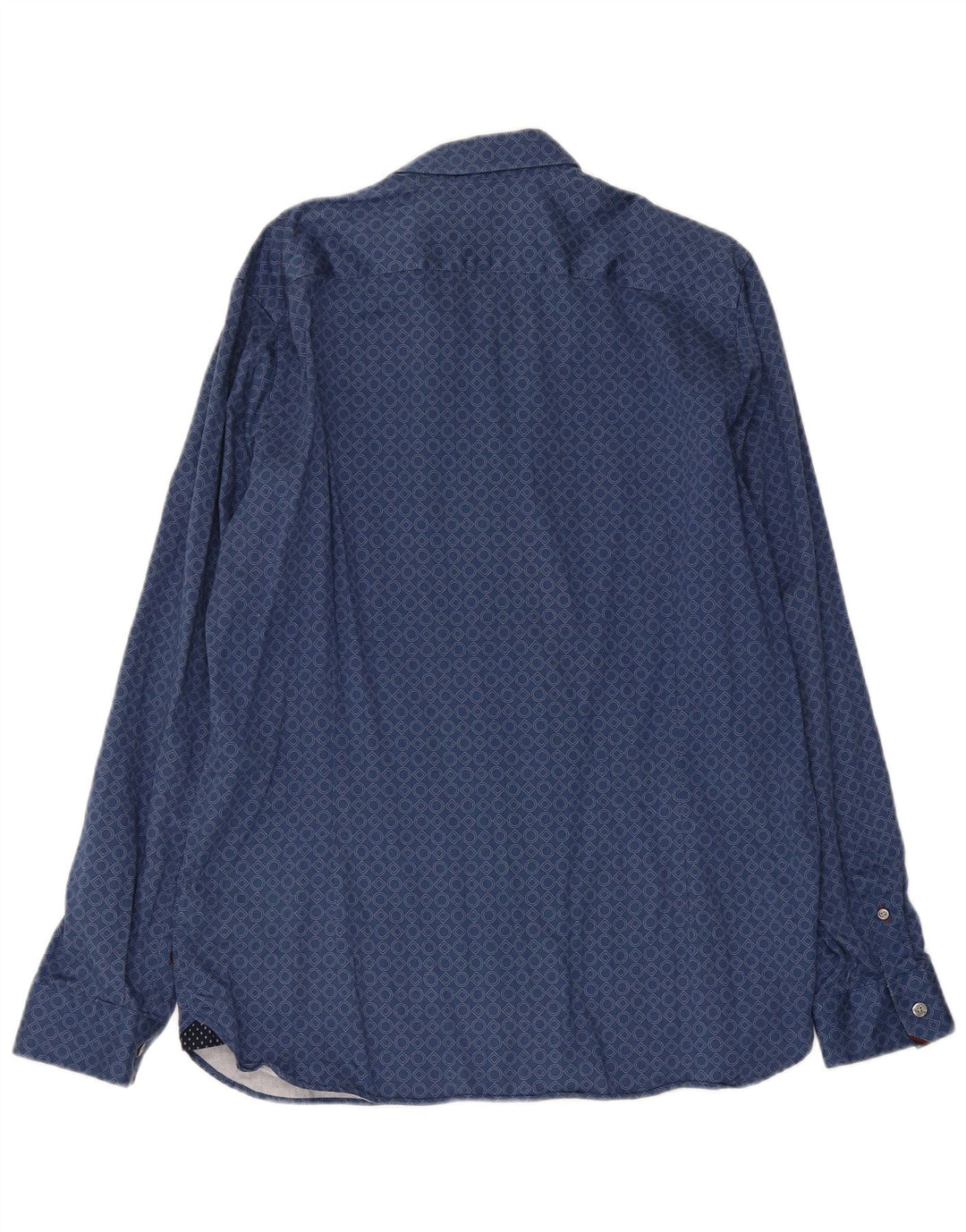 Ted Baker Camicia da uomo Taglia 5 XL Cotone geometrico blu