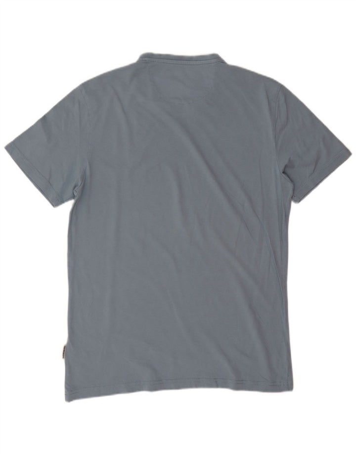 T-shirt da uomo Napapijri Top in cotone blu medio